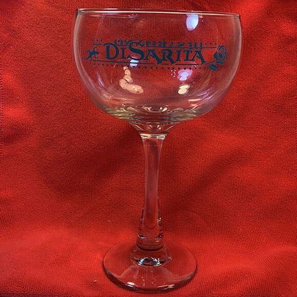 Disaronno Stamped Party Cocktail Glass Single Stem 10 1/4 Inches Tall 40 Ounces - Picture 2 of 4